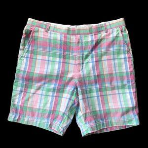 Genuine English Sports Shop Plaid Bermuda Shorts Cotton Size 36